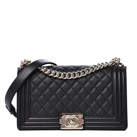 chanel boy bag medium caviar price|CHANEL Caviar Quilted Medium Boy Flap Grey .